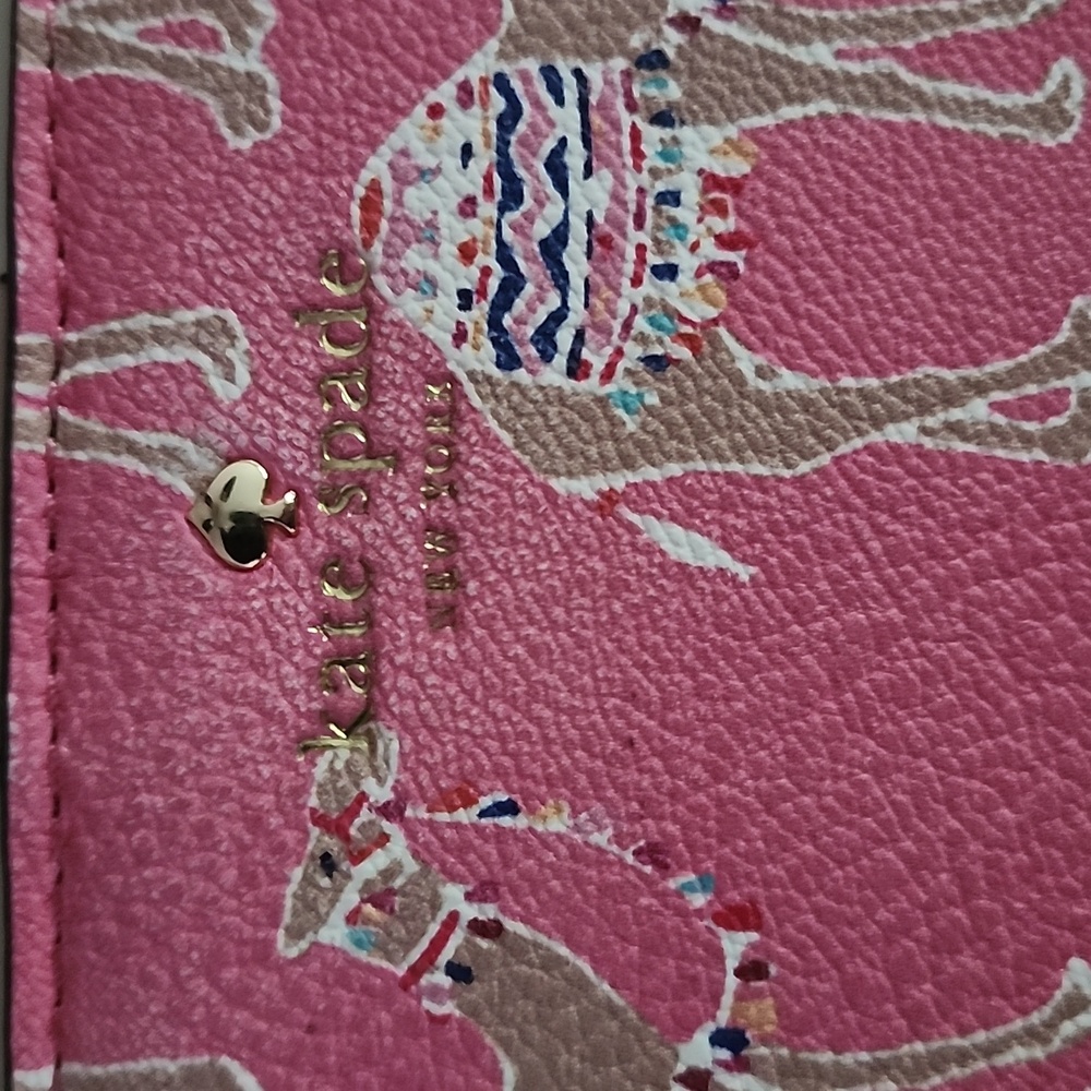 Kate Spade New York Spice Things Up Pink Multi Camel Wallet - Picture 3 of 15